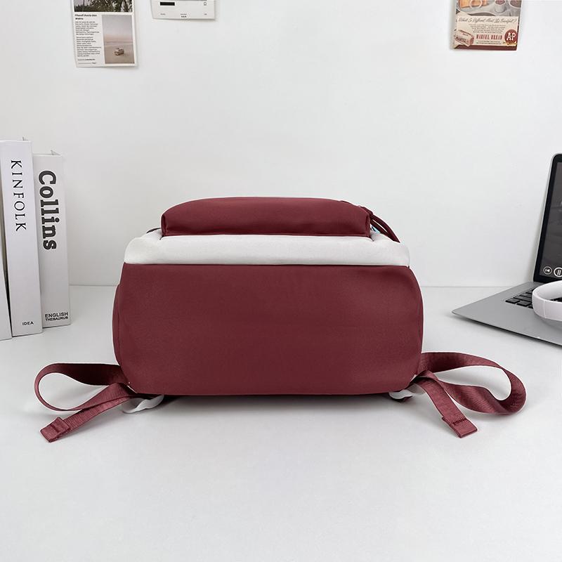 Cartoon-Rucksack mit Kontrastfarbe für Mittelschüler, leichter Schulrucksack, Damenrucksack mit großem Fassungsvermögen