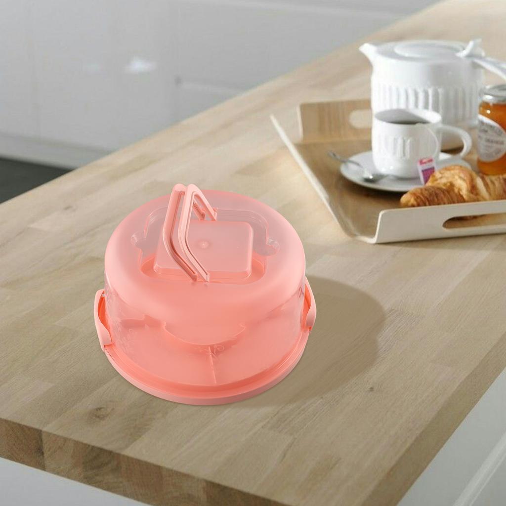 Kulatá krabice na dort s průhledným víkem pro čerstvost a snadné přenášení