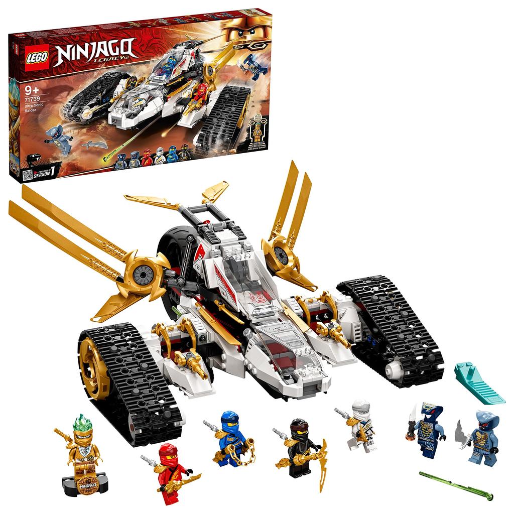 LEGO Ninjago Ultrasonic Raider 71739 Toy Ninja Vehicle for Boys Ages 9 and Up