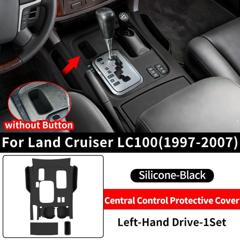 

For Toyota 1997-2007 Land Cruiser 100 Series Lexus LX470 Center Console Silicone Cover Non-Slip Dustproof Protection Accessories Left-Hand Drive