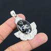 Sisters Day Deal 925 Silver Zebra Jasper Stone Unique Wife Art Deco Boho Pendant