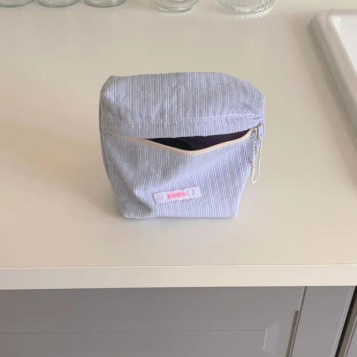 pocket pouch - blue stripe