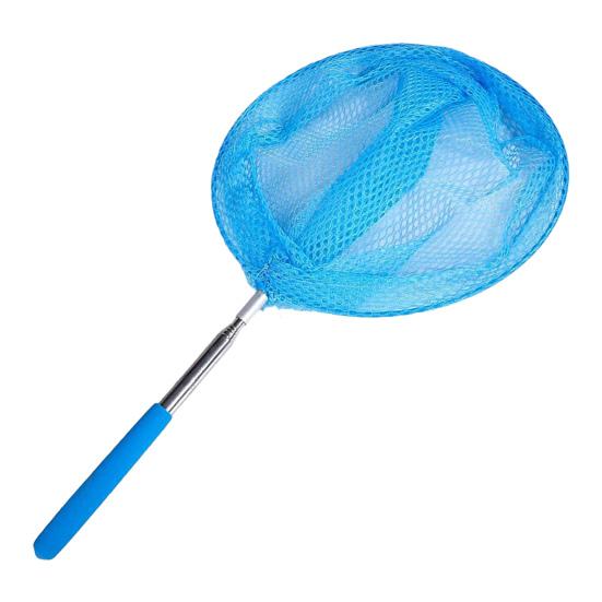 Yousheng Kids Telescopic Fishing Net 5-Section Retractable Stainless Steel Pole Outdoor Butterfly Catcher Net Anti-slip Handle Lightweight Landing