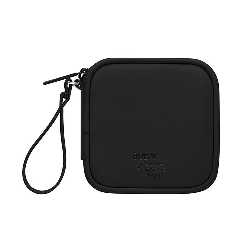 Simple and Lightweight Key Storage Bag, Skin Feeling Waterproof and Scratch-proof Solid Color Earphone Bag.