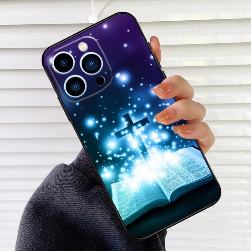 Jesus Cross Phone Case For iPhone 17 16 15 13 11 12 14 Pro Max Mini 15 16 Plus 16e 17 Air Cover Fundas