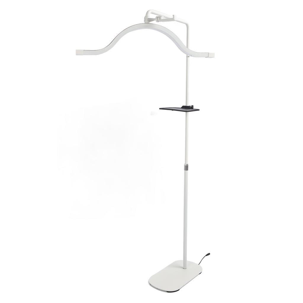 Floor Half Moon Light 29inch Rotating Hd 45W 3200K5600K Height   with Phone Clip Half Moon Lamp for Buty Skincare