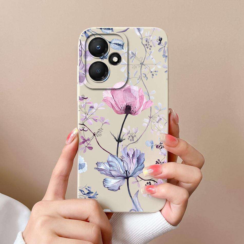 For Infinix Hot 30 Play 30i Phone Case Cartoon Liquid Silicone Full Protection Anti Drop Cover For Infinix Hot30 30Play Bumper