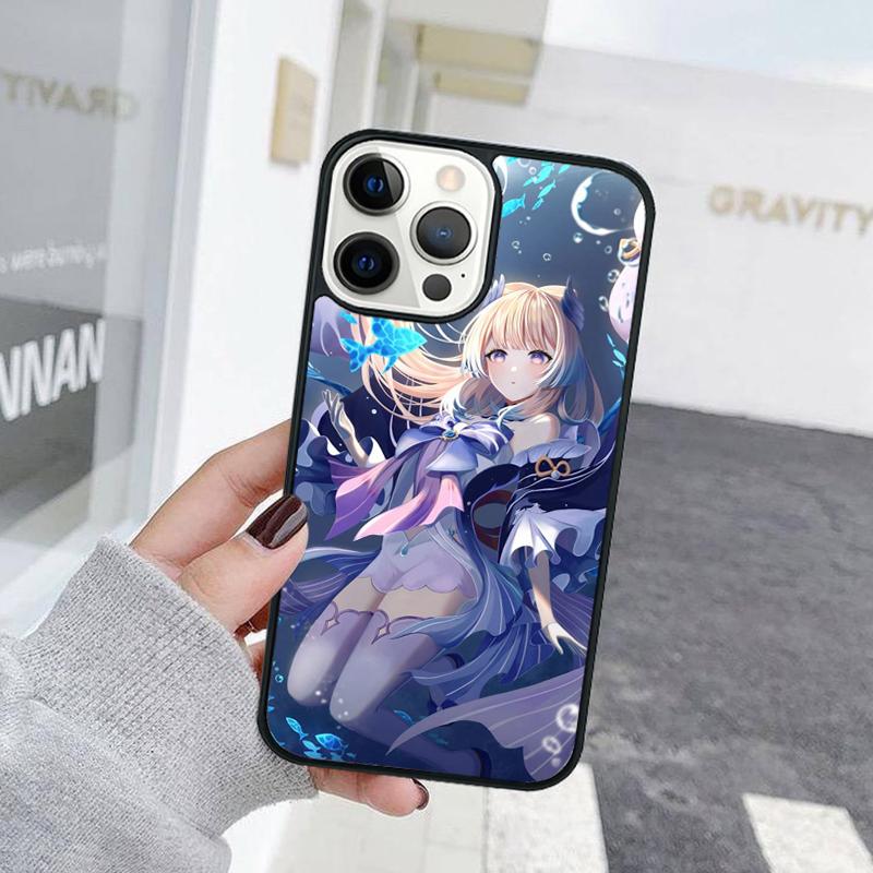 

Fashion Genshin Impact Sangonomiya Kokomi Phone Case For iPhone 17 Air 15 16 Cover 11 13 14 Pro Max 12 Plus Max XR iPhone 15