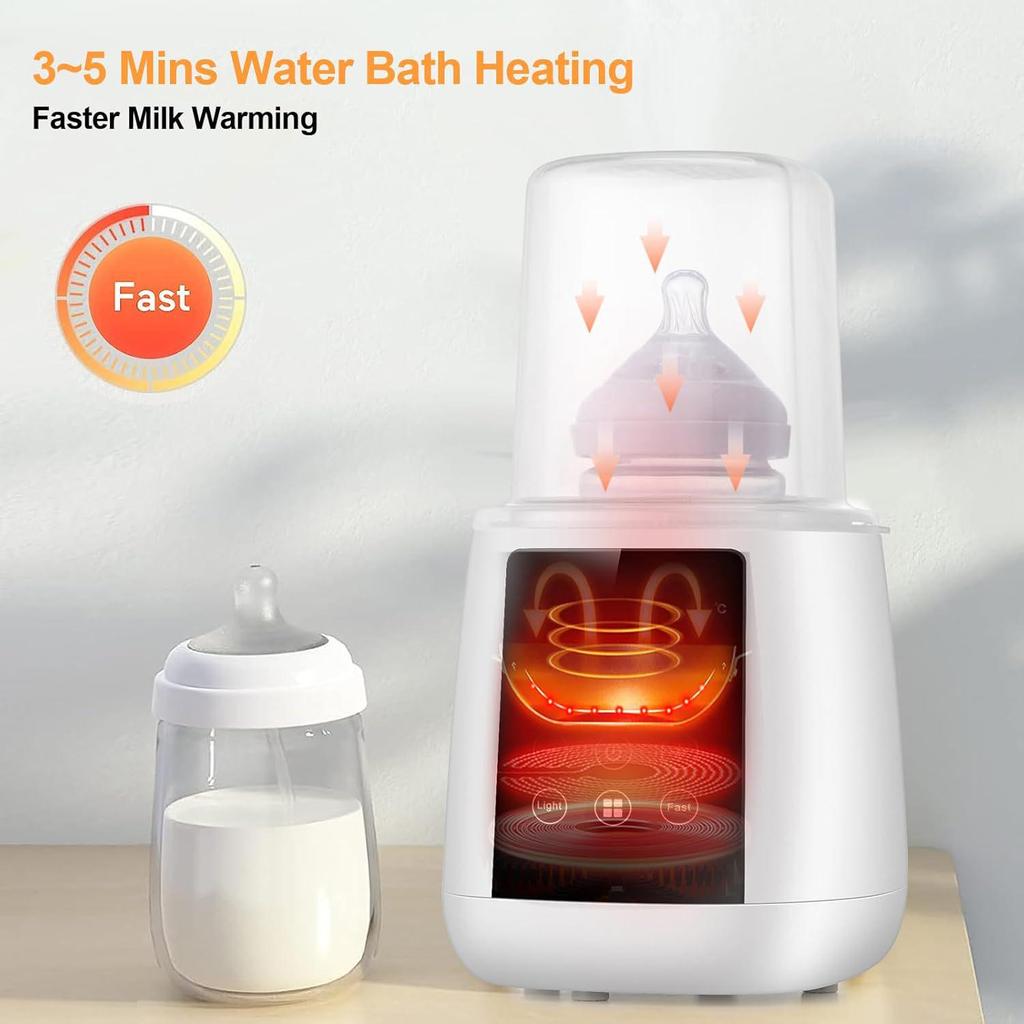 Smart Portable Bottle Warmer & Sterilizer: Home Milk Heater with Timer & Constant Temperature