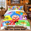 El Payaso Plim Plim Custom Name 3Pcs Bedding Set 1 Bed Sheet 2 Pillowcases Bedroom Home Decor