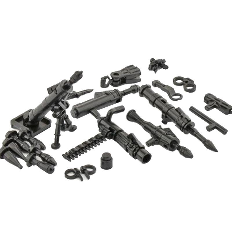 Military Soldier Figures Weapon Building Blocks Accessory Machine Guns Gatling Moxin Nagan Rocket Launcher Shield Toys Gift D124