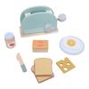 Wooden Toaster Play Set Kids Play Toaster Accessory Set Educational Parent Child Interactive Toy