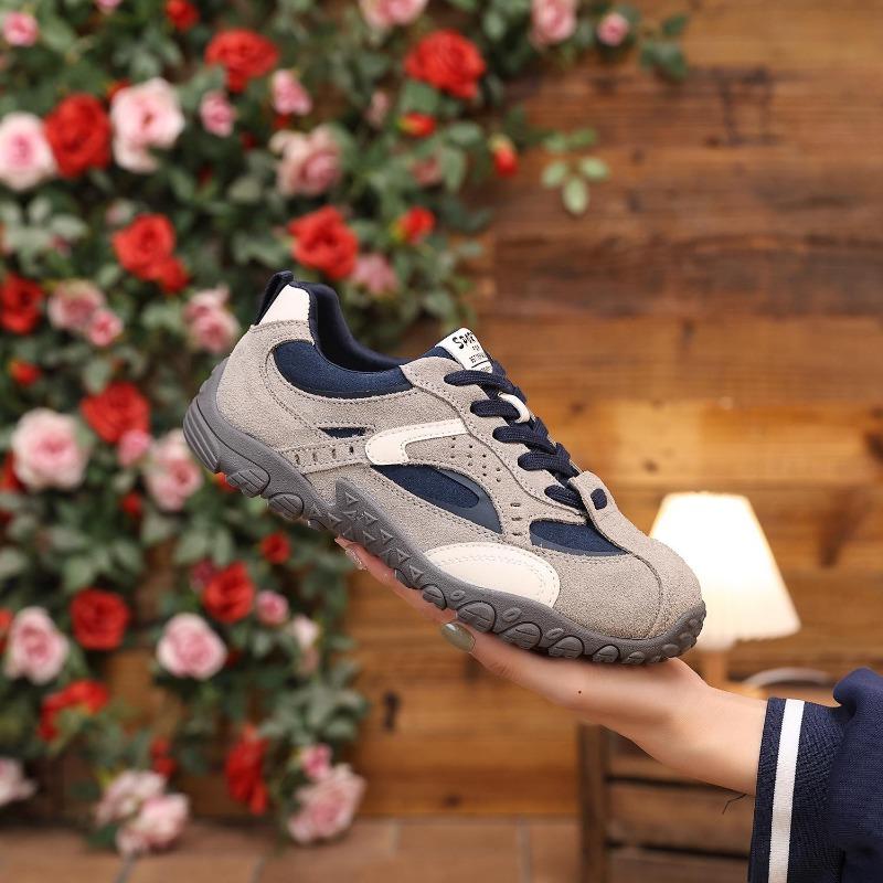 

Outdoor suede burgundy women s new versatile casual sports hiking shoes board shoes 40