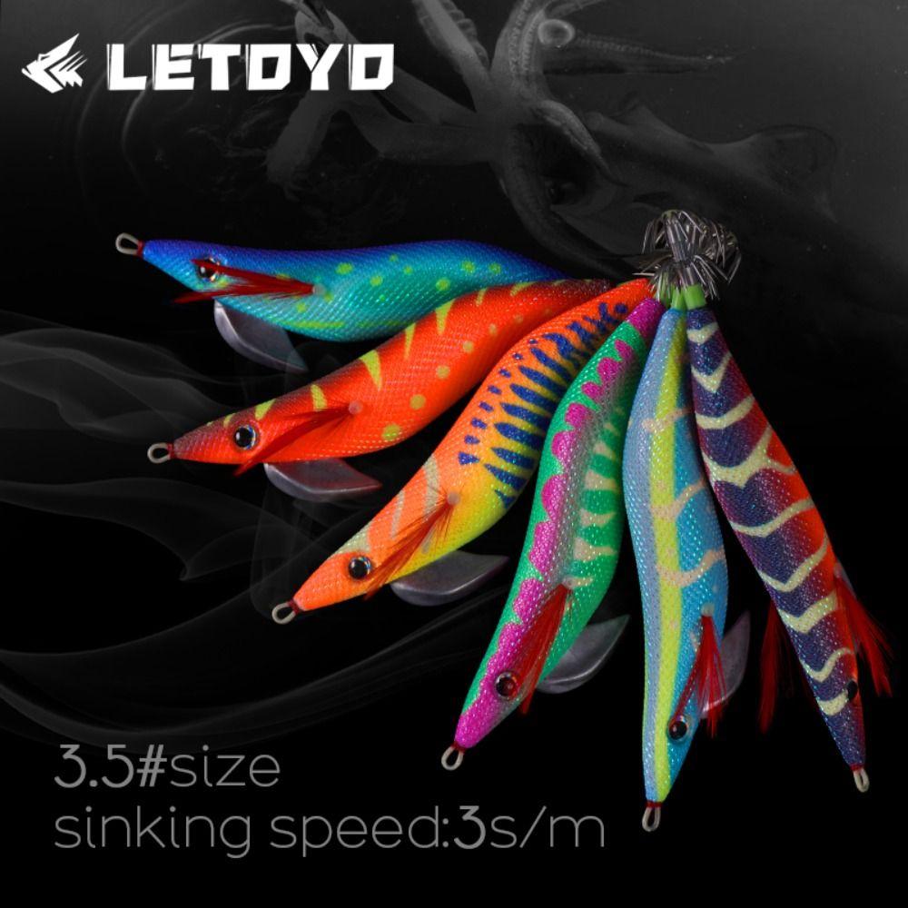 

Fishing tackle Wood shrimp lures Lead sinker Octopus lure 2023 Squid hook Lifelike