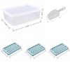 Spherical Ice Cube Tray with Lid for Ice Hockey - Makes 33 Cubes