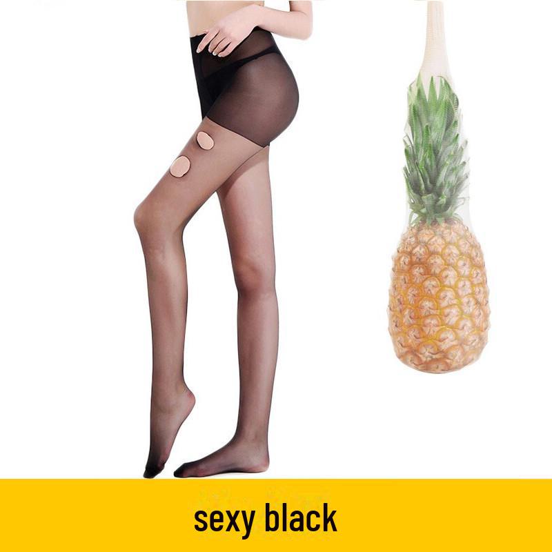 

Женские ультратонкие черные шелковые чулки, антизацепляющиеся, прозрачные, колготки произвольного покроя 【Black】Simple Pack. Core spun wire чёрный