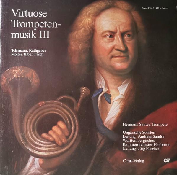 

LP Record HERMANN SAUTER Virtuose Trompetenmusik III CARUSFSM53122 Carus 1985 Germany Classical Used