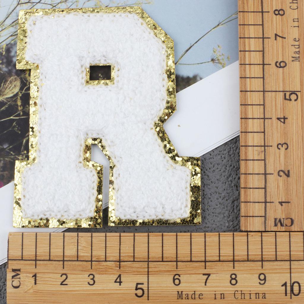 Mixed Color English Alphabet Embroidery Cloth Sticker Digital Towel Embroidery Computer Embroidery Stamp Clothes Smiley Face Patch Sticker