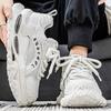 Fashion Niche Mesh Breathable Low Top Thick Soled Casual Sports Shoes for Men 2025 Autumn Fashion Versatile Comfortable Chunky sneakers