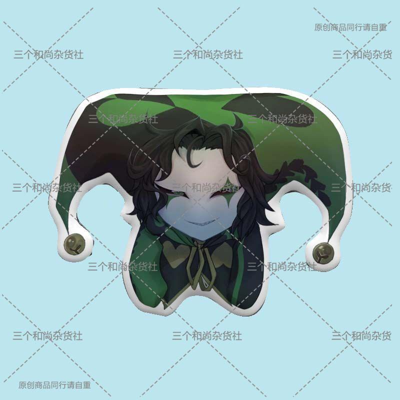 Harlequin Jester Plush Throw Pillow Cute Circus Theme Cushion Funny Cosplay Prop Gift For Girls 30-35CM