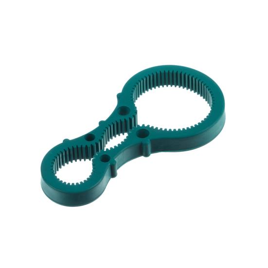 

3 в 1 кухонный инструмент, противоскользящий резиновый многофункциональный открывалка для бутылок и консервных банок зелёный