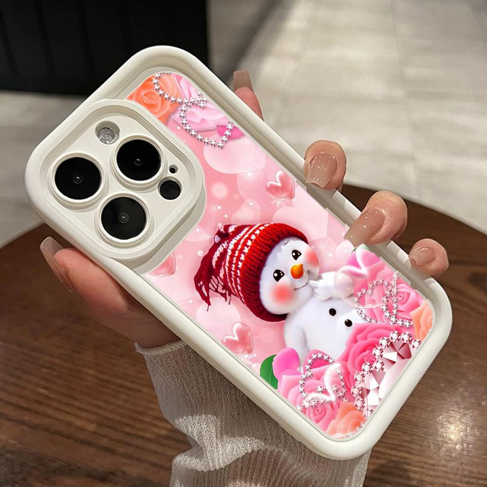 Sky Eye Ladder Soft Case for Samsung A06 A15 A25 A35 A55 A14 A24 A34 S23 S24 FE All Samsung Models Phone Cases Cover NY42 Merry Christmas Bear Deer
