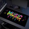 Music Art Xl Gaming Mouse Pad Nonslip Rubber Base Stitched Edge Waterproof Desk Mat For Pc Laptop Gamer Office Computer Accessories C927469