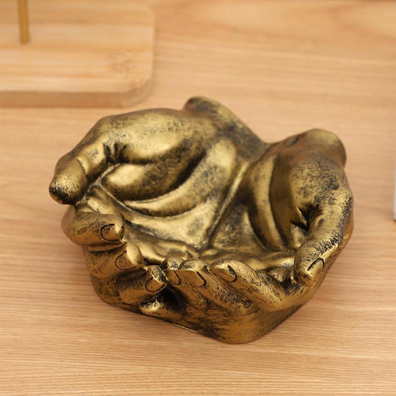Double Hand Shape Keys Storage Tray Resin Hand Keys Holder Entryway Organizer Hands Bowl Decoration Keys Jewelry Storage Rack