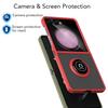 Sports for Luxury Magnetic Ring Folding Cell Phone Case for Z Flip 5G/7 Protective TPU+PC Shockproof Screen Protector