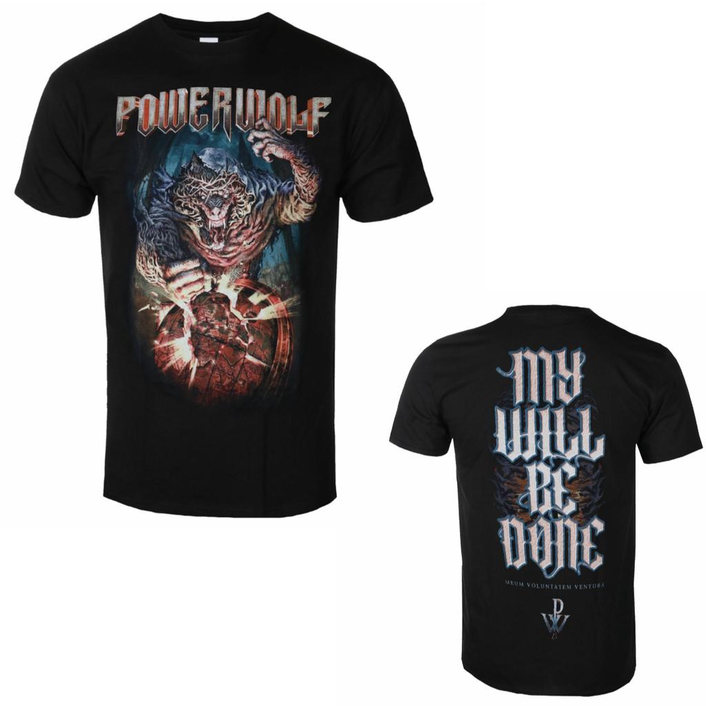 Powerwolf Band Graphic Cotton T-shirt Unisex Summer Short Sleeve Fashion Brand Tee Luxury Casual Vintage Retro Top