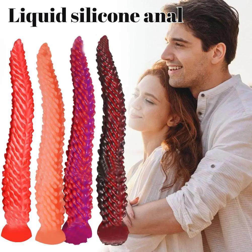 New Tentacle Anal Plug Long Thick Dildo Silicone Large Butt Plug Suction Cup Anal Toy Dilator Adult Toy Men Women