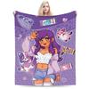 A-Aphmau Cartoon Plush Blankets Girls Boys Flannel Bedding Throws For Home Decor Super Soft Design Quality Bedspread Gift Idea