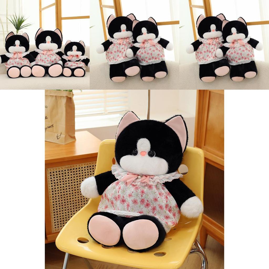 Cute And Realistic Cat Plush Toy Doll Sleep Pillow For Girls Soft Cuddly Gift
