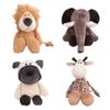 Plush Forest Animal Dolls: Lion, Elephant, Tiger, Monkey, and Deer - Children's Toys