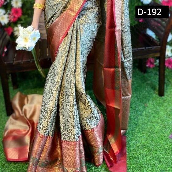 Beautiful Rich Pallu And Jacquard Work On All Over Saree