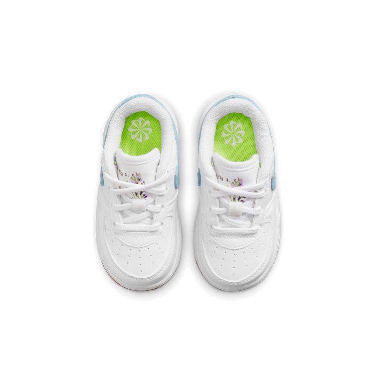 Nike Air Force 1 LV8 TD Indigo Baby Sneakers White Black Obsidian CZ2663-100