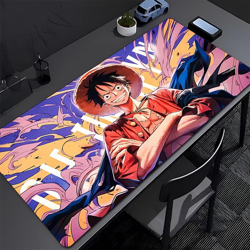 Hot Anime Mouse Pad One Piece Luffy Gamer Gaming Accessories Varmilo Keyboard Pad Pc Computer Rubber Desk Mat Carpet Mousepad