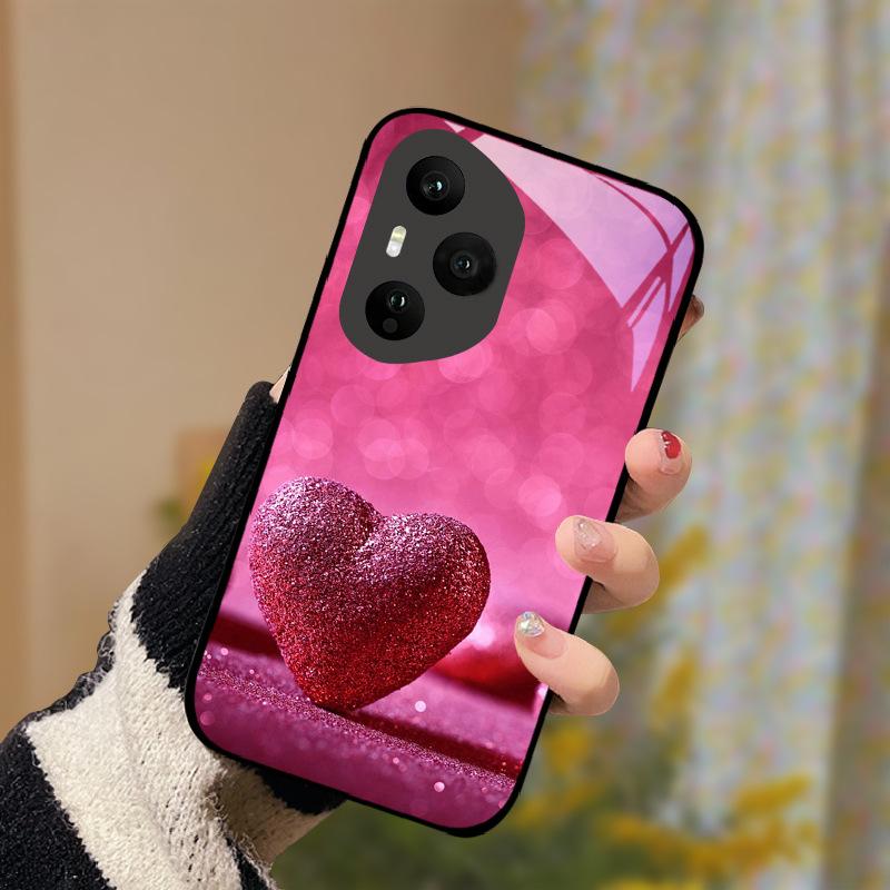 Tempered Glass Phone Case For Honor 400 Pro Honor400 Lite 5G Cover Luxury Painted Hard PC Fundas Shockproof Protective Shell