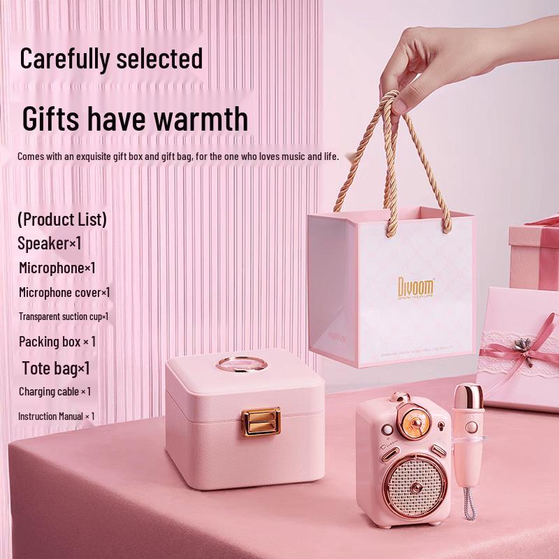Dianyin Little Witch KTV Bluetooth Speaker with Wireless Mic (CN version)