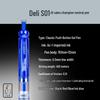 Deli S01 Retractable 0.5mm Dark Blue Gel Pens, 12-Count Pack