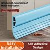 Self Adhesive Door Bottom Seal TPE Door Sweep Flexible Gap Filler  Indoor Use