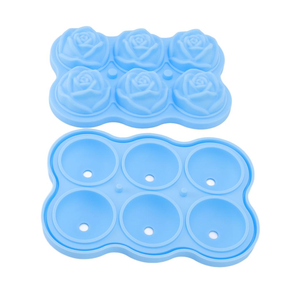 Tray Silicone 6   No BPA Ice Making Accessory with Lid for Cocktail Whisky