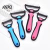 Ergonomic Pet Brush Grooming Rake Dual-Sided Stainless Steel Blades Deshedding And Lightweight Dog Dematting Brush Undercoat Rake for Dogs