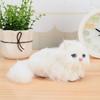 Cartoon Simulation Cat Doll Cozy Fluffy Desktop Decoration Realistic Kitten Decoration  Collectible