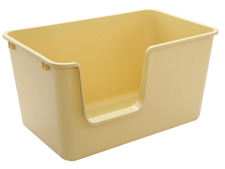 Extra-Large Semi-Enclosed Cat Litter Box - Anti-Splash, Spacious Design