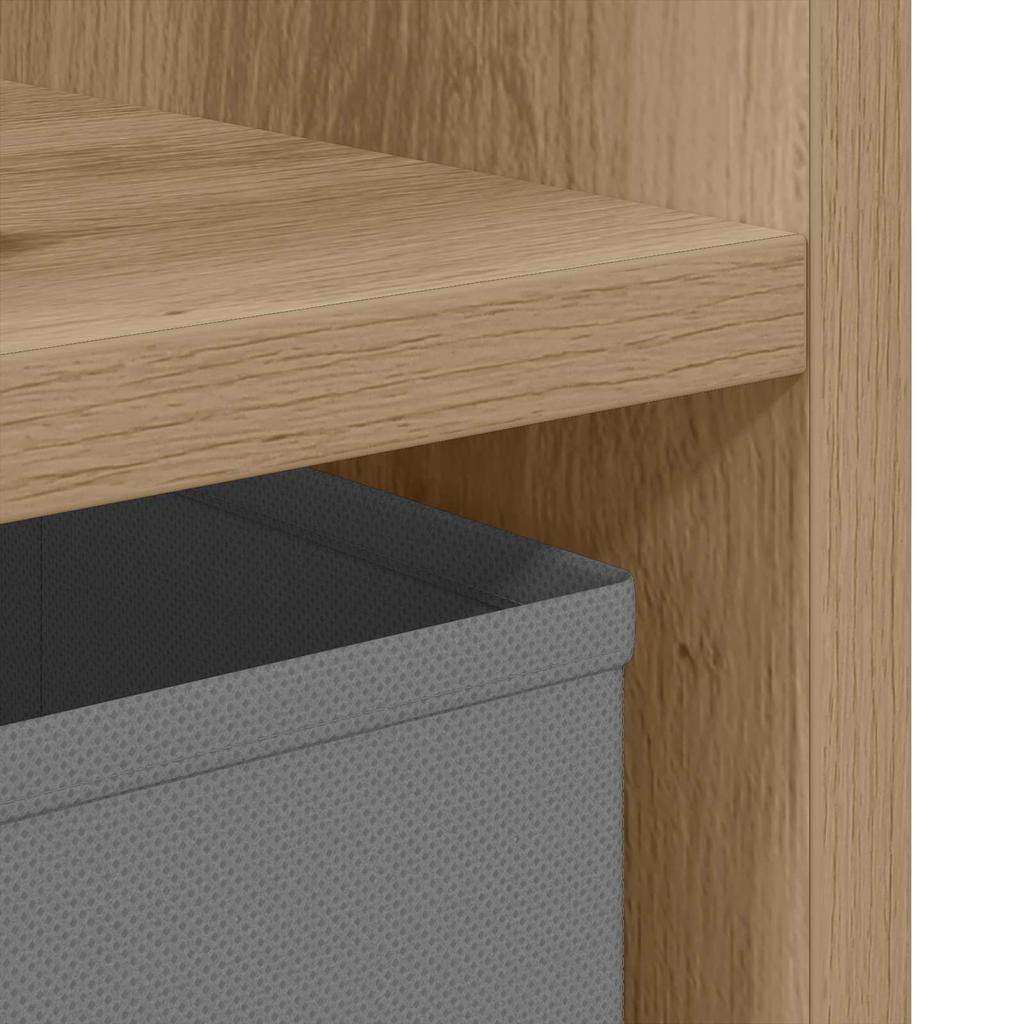 Nightstand Artisan Oak 25.5 X 22 X 49.5 Cm Engineered Wood