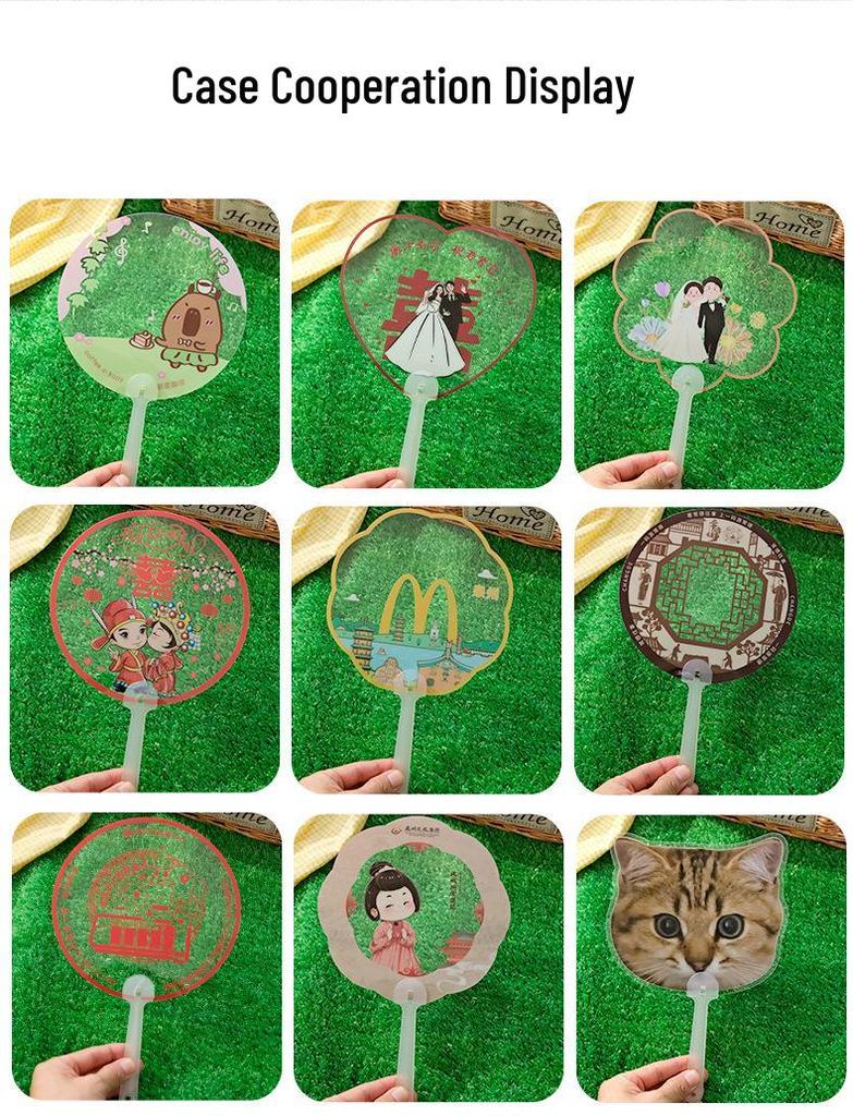 Custom Star Transparent Fan: Anime, Wedding, Anniversary & Promotional Film/TV Themed Design