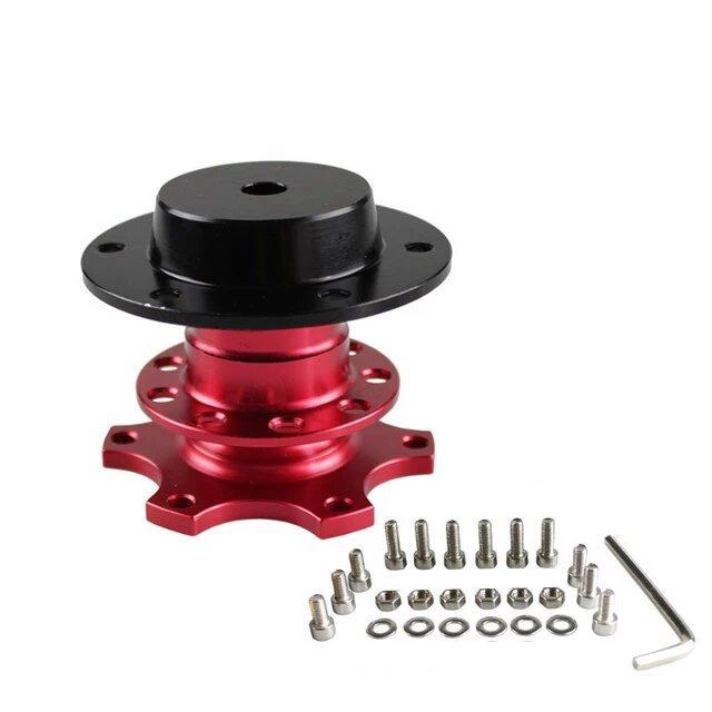 Universal Steering Wheel Quick Release Hub Boss Kit Wheel Hub Adapter For 6 Hole Steering Wheel Hub