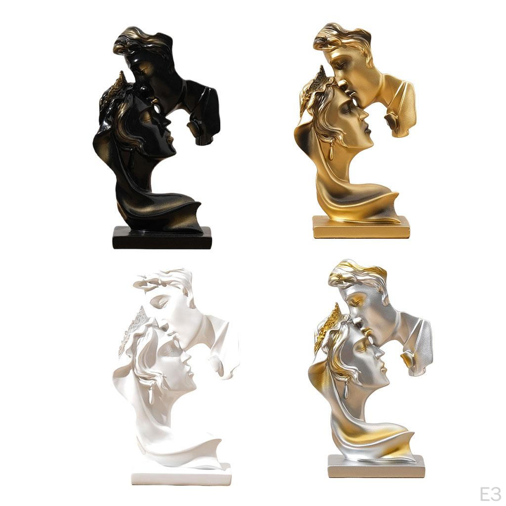 Couple Statue Abstract Ornament Crafts Sculpture Resin for Wedding Room