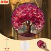 2D Flat Romantic Pink & Red Heart-Shaped Branch Acrylic Decoration Sign, Suitable for Wall Decoration, Porch, Room, Villa, Accents Home, Hallway, or W